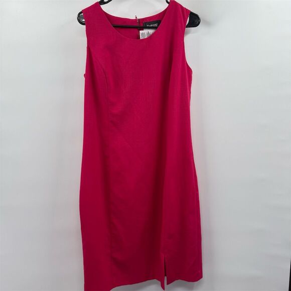 Radcliffe Women's Size 14 Pink Sheath Knee Length Party Dress Sleeveless - Picture 1 of 7